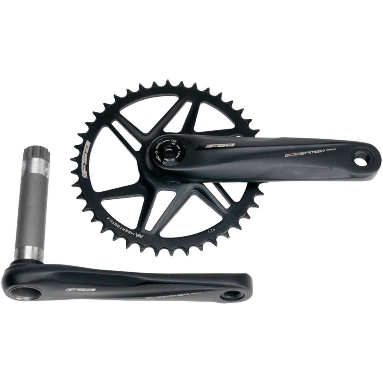 Full Speed Ahead Gossamer Pro AGX+ 1x Crankset - 160mm, 11-Speed, Black [MPN: 330-0422061871]_2346765
