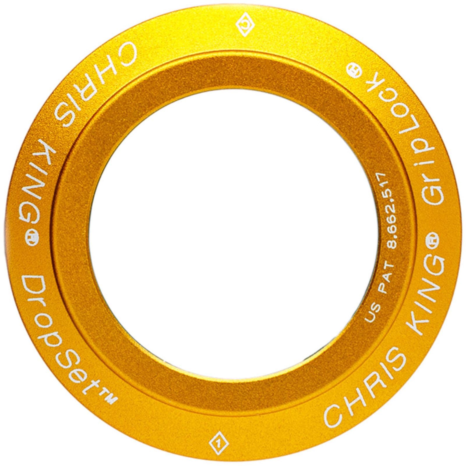 Chris King DropSet 2-4 Headset Bearing Cap and GripLock Assembly - Matte Gold [MPN: PHS803Y2]_2347175