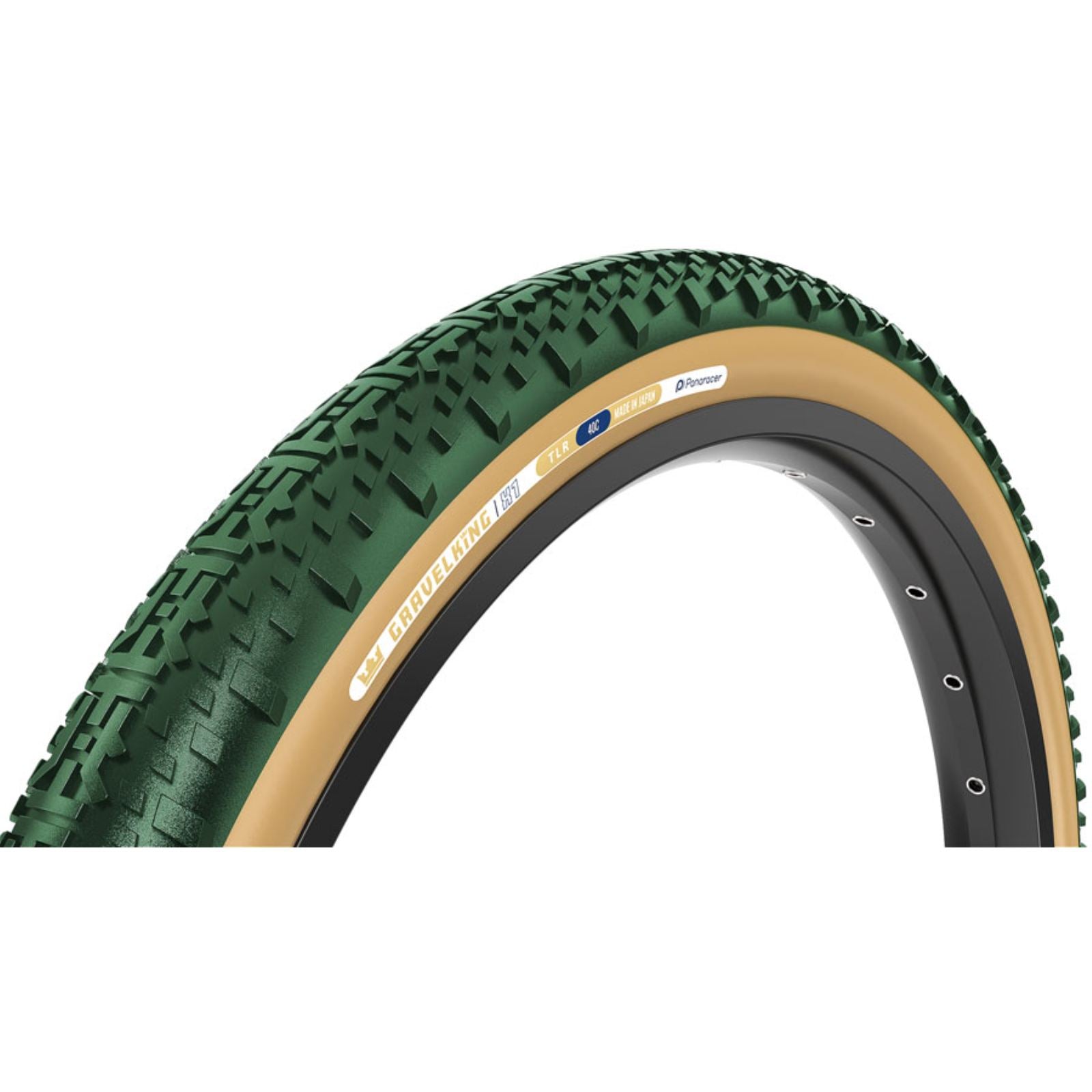 Panaracer GravelKing X1 Tire - 700 x 45, British Racing Green/Brown [MPN: F745-GKX1-BRG-D2]_2347574