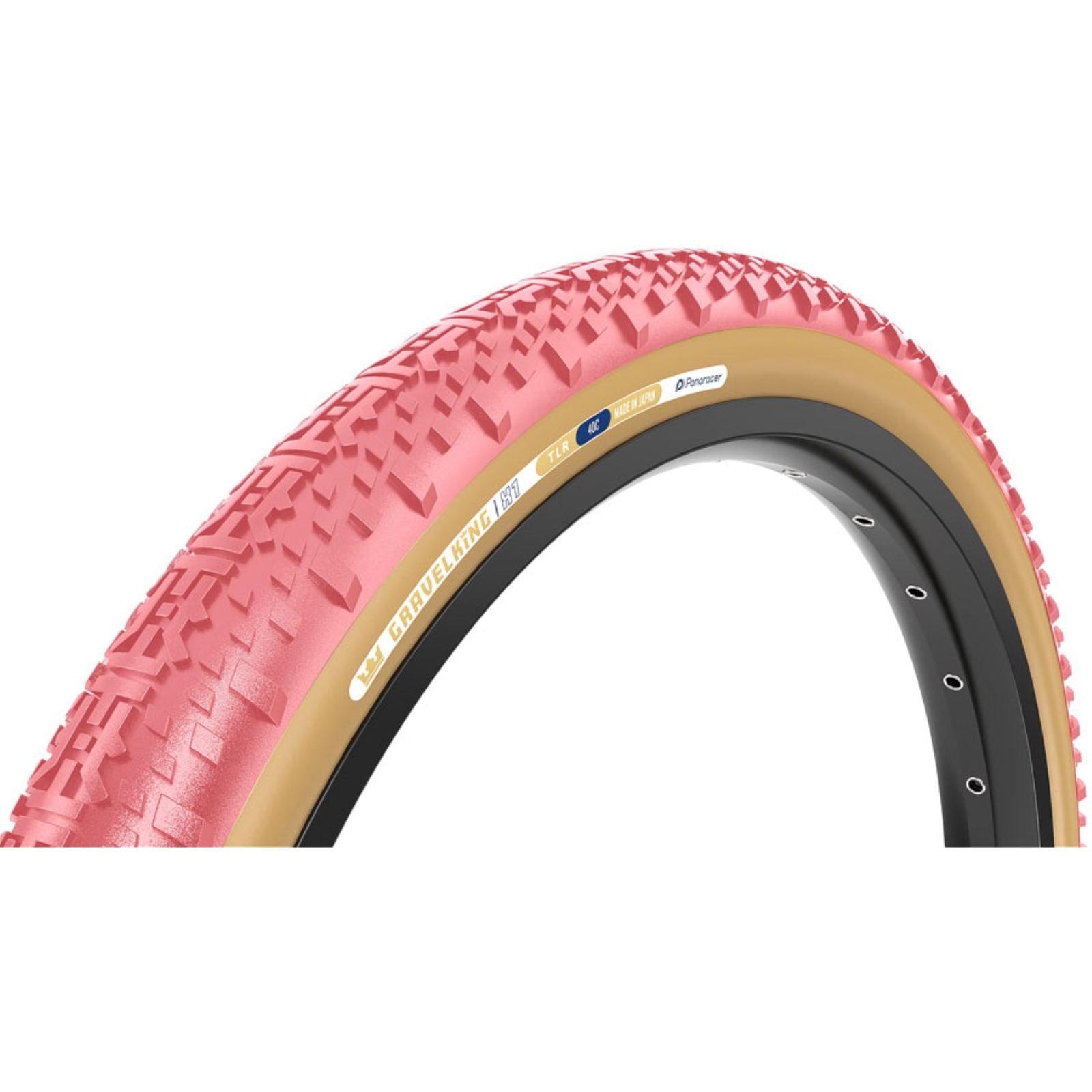 Panaracer GravelKing X1 Tire - 700 x 45, Tubeless, Folding, Sakura/Brown [MPN: F745-GKX1-SA-D2]_2347642