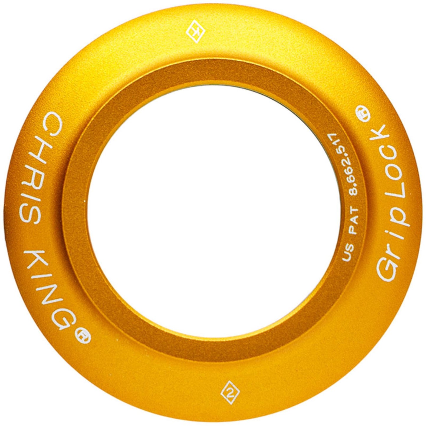 Chris King InSet 4/5 Headset Bearing Cap - ZS49, Matte Gold 50th Anniversary [MPN: PHS720Y2]_2347204