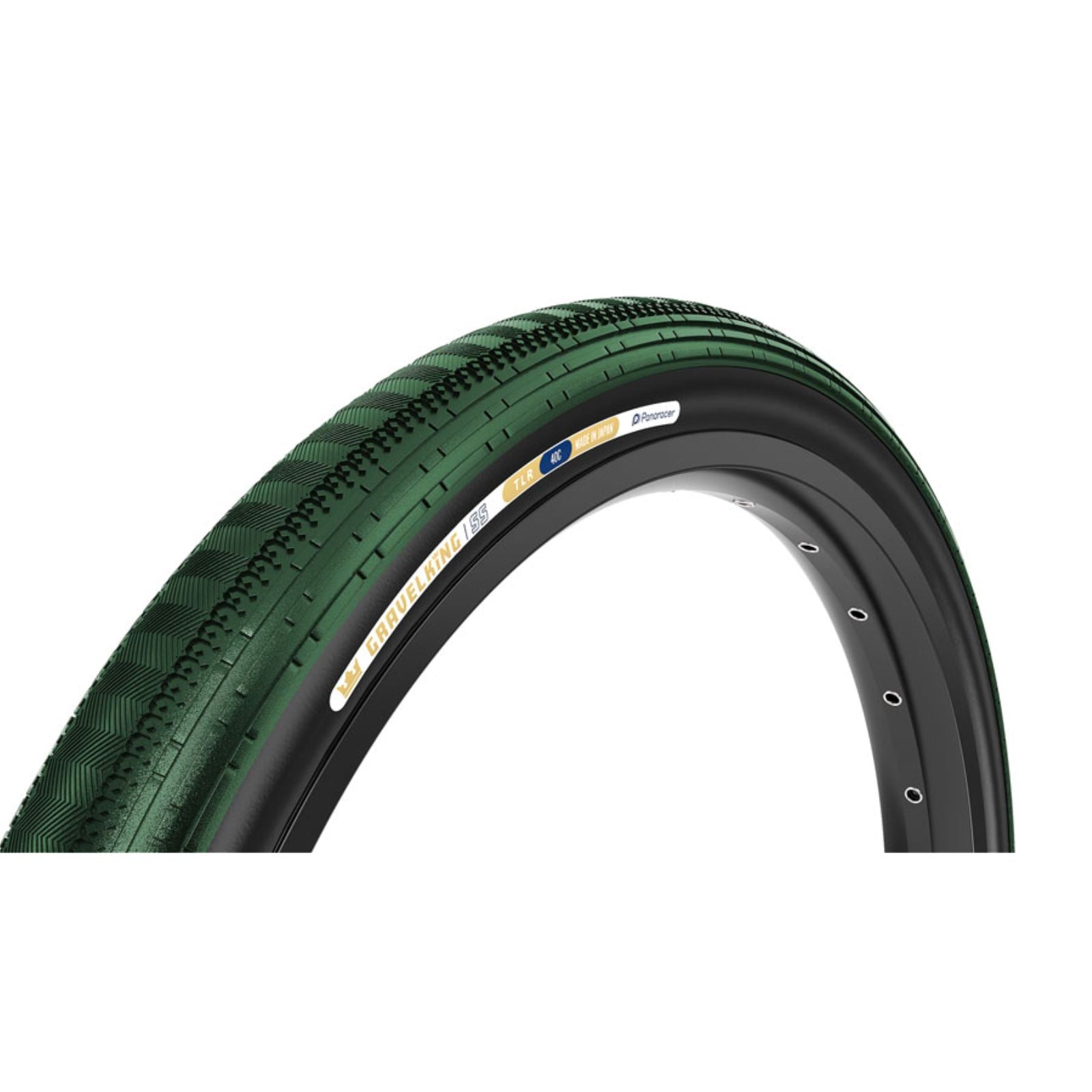 Panaracer GravelKing SS Tire - 700 x 45, British Racing Green/Black [MPN: F745-GKSS-BRG-B2]_2347626