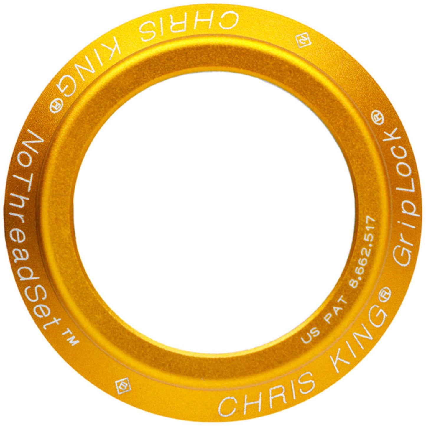 Chris King NoThreadset Headset Bearing Cap - 1-1/8", Matte Gold 50th Anniversary [MPN: PHS710Y2]_2347205