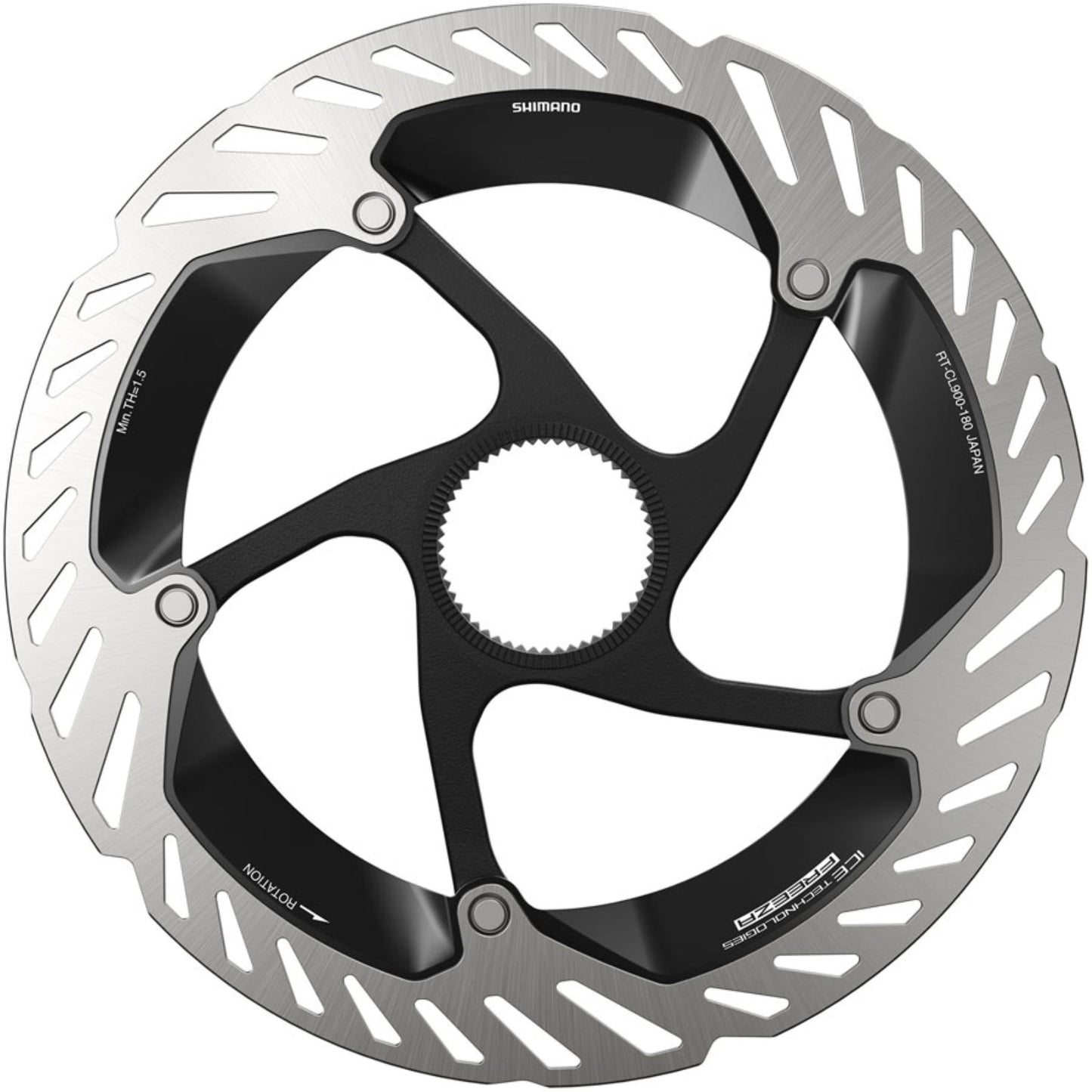 Shimano RT-CL900 ME Disc Brake Rotor - 180mm, Centerlock, Lockring Included [MPN: IRTCL900ME]_2346705