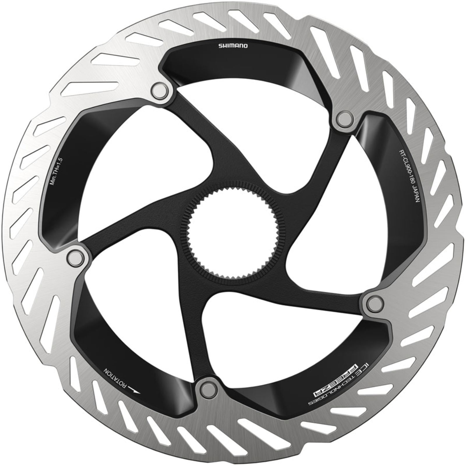 Shimano RT-CL900 ME Disc Brake Rotor - 180mm, Centerlock, Lockring Included [MPN: IRTCL900ME]_2346705