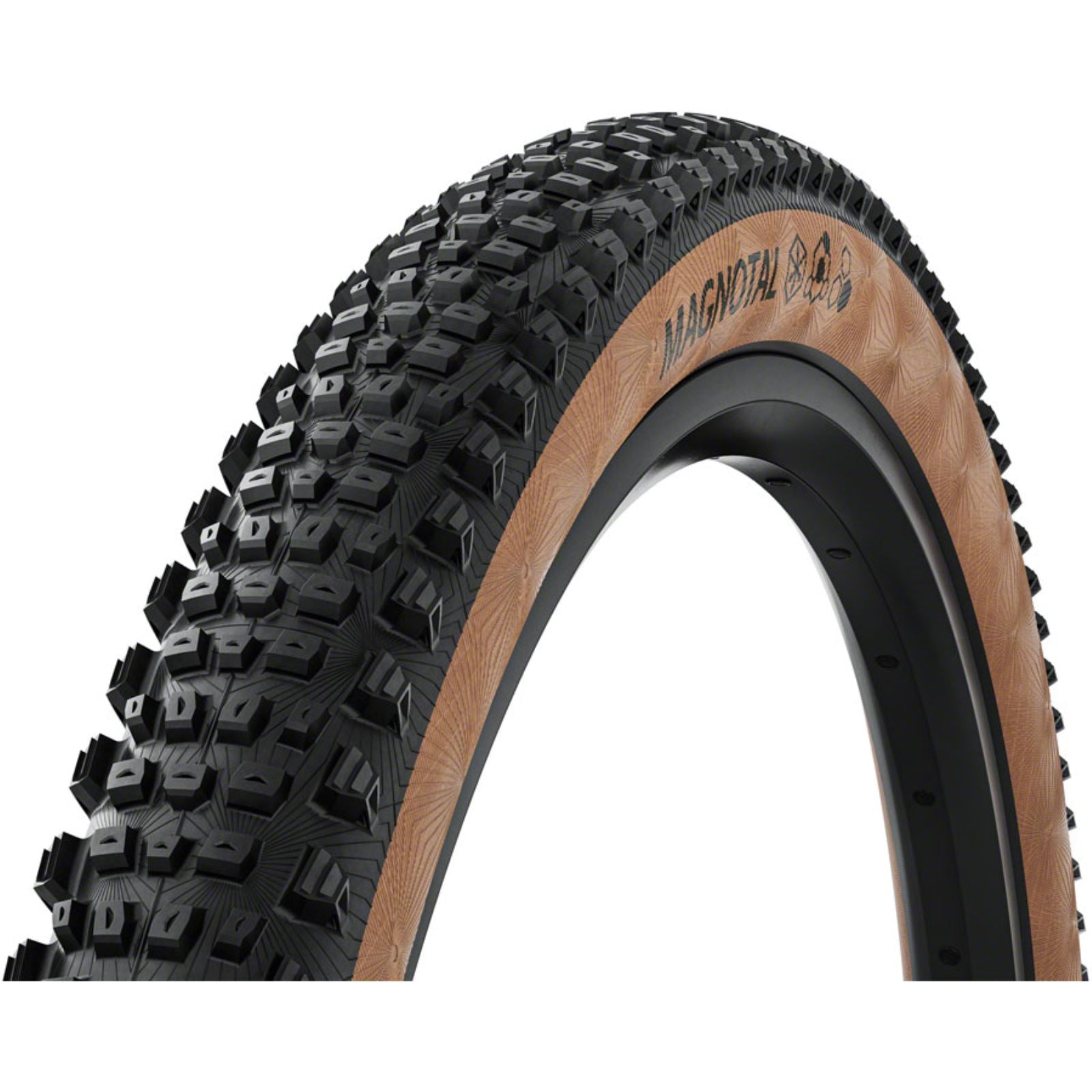 Continental Tire - Bicycle Magnotal Tire - 27.5 x 2.40, Tubeless, Folding, Black/Transparent [MPN: 01508350000]_2348086