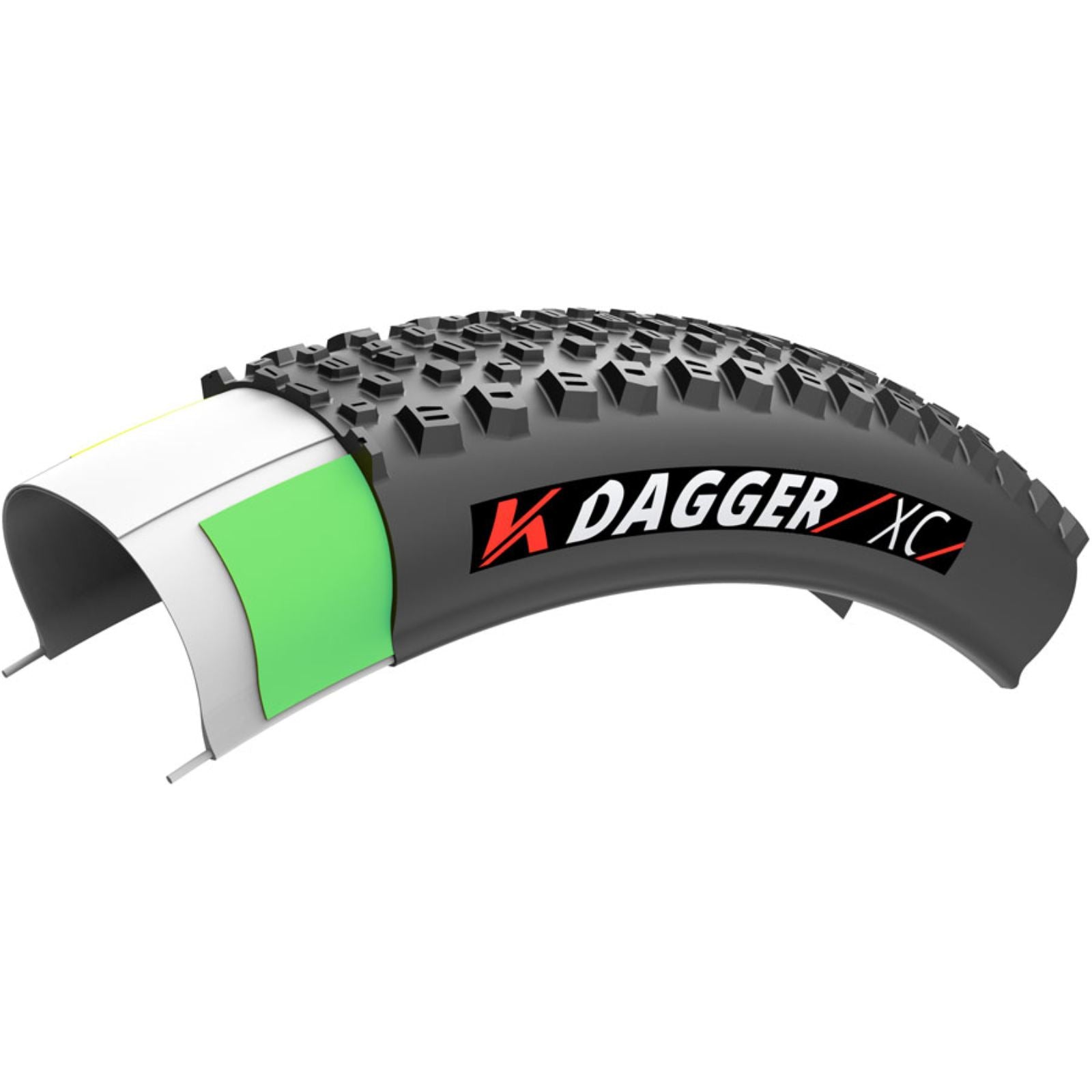 Kenda - Bicycle Dagger Tire - 29 x 2.40, Tubeless, Folding, Black, XC, K-Series [MPN: 90R26040]_2347725