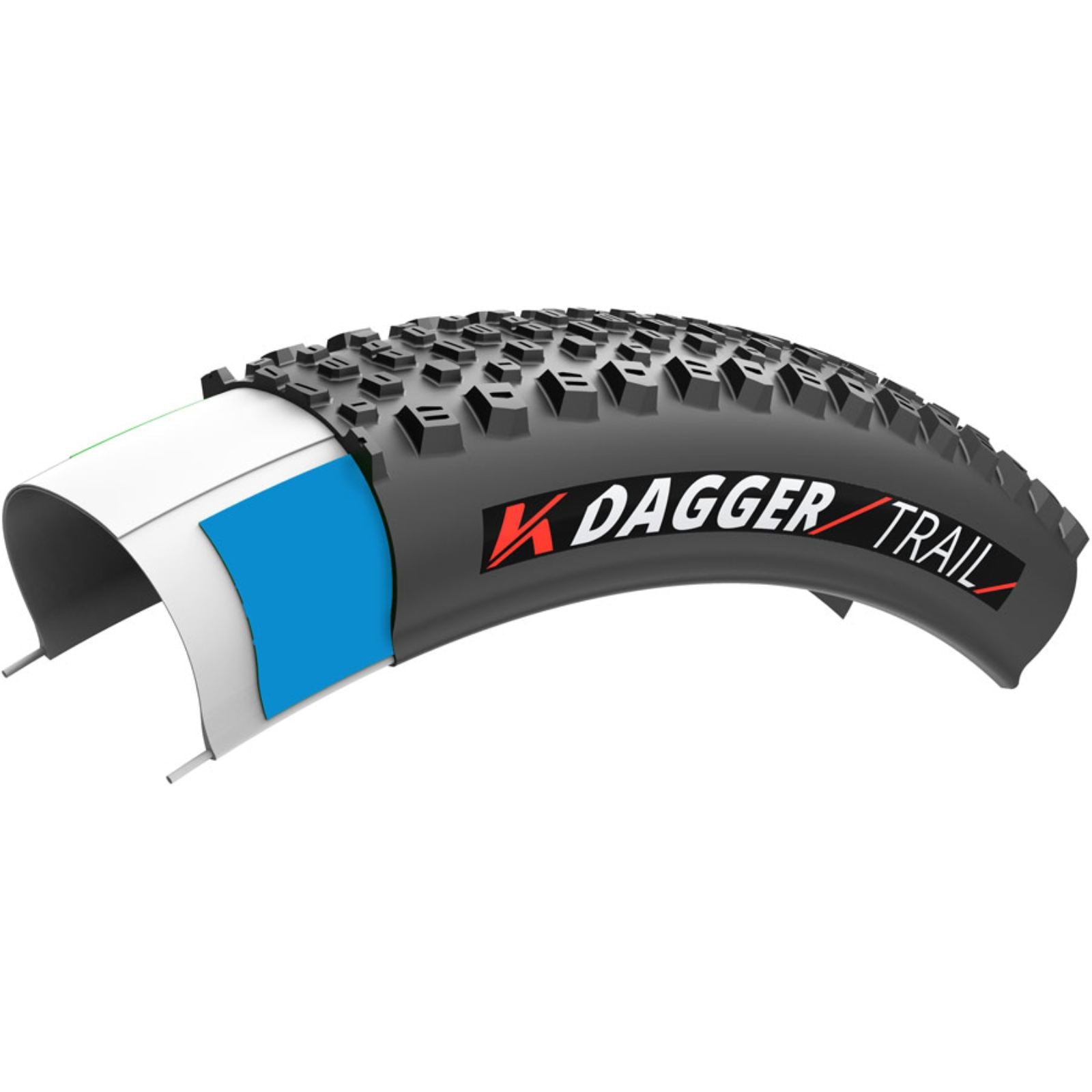 Kenda - Bicycle Dagger Tire - 29 x 2.40, Tubeless, Folding, Black, Trail, K-Series [MPN: 90R26058]_2347706