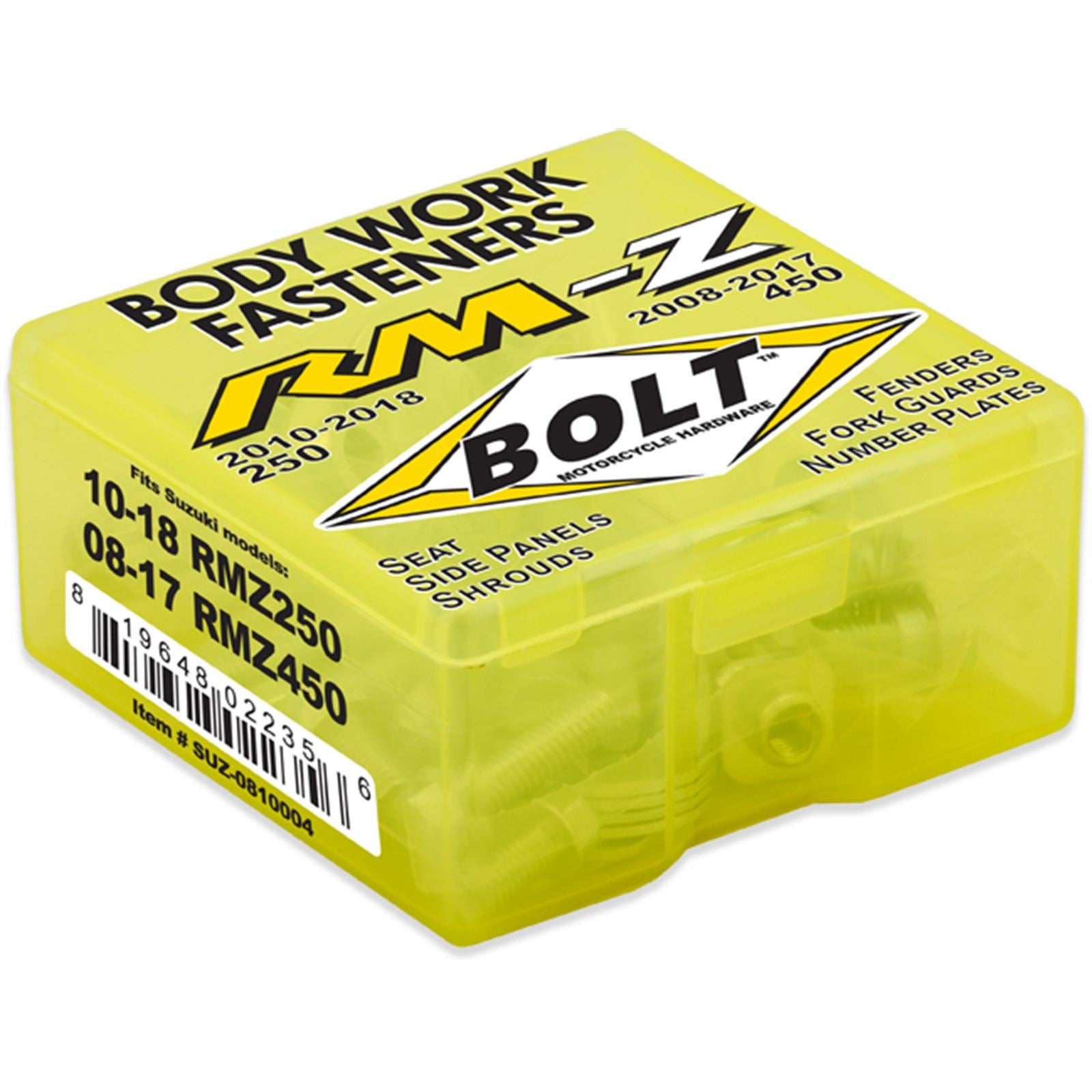 Bolt MC Hardware Full Plastic Fastener Kit For Suzuki [MPN: SUZ-0810004]_1002398