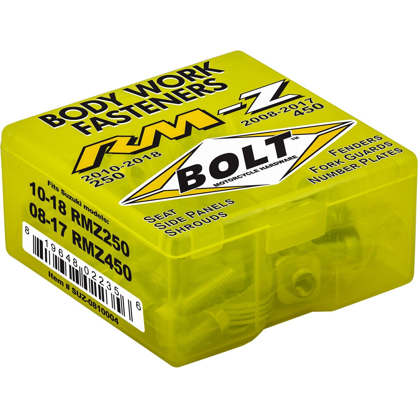 Bolt MC Hardware Full Plastic Fastener Kit For Suzuki [MPN: SUZ-0810004]_1002399