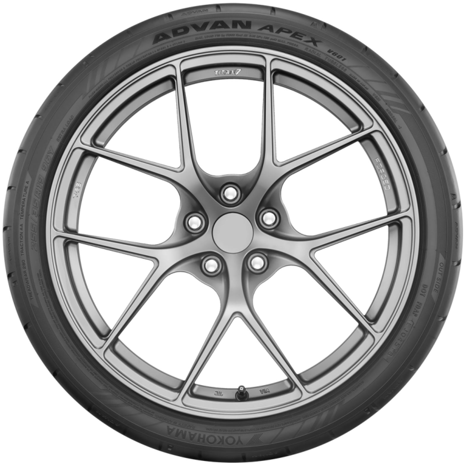 Yokohama Tire Advan Apex V601 Tire - 255/35R19 - 96Y [MPN: 110160125]_2394642