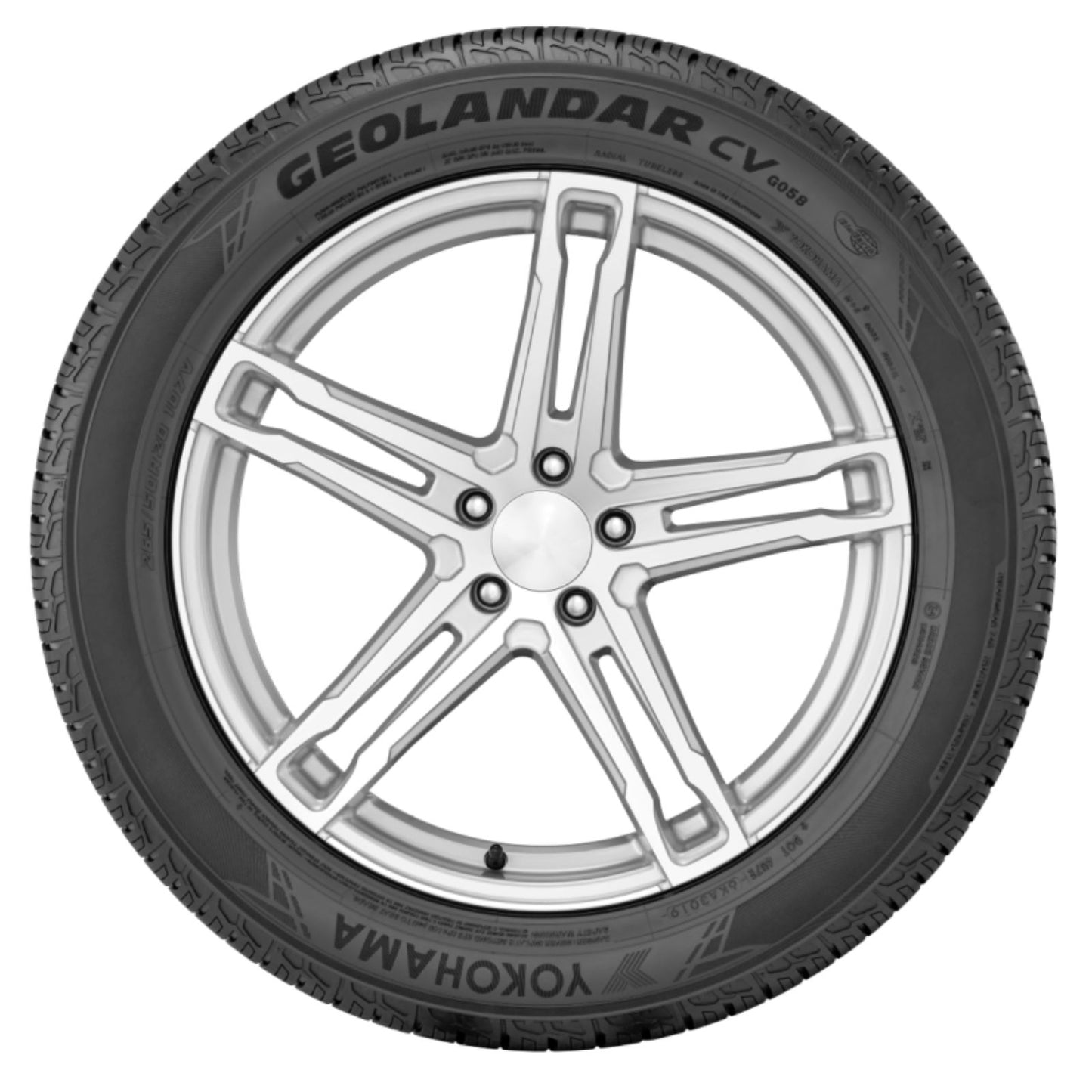 Yokohama Tire Geolandar CV G058 Tire - 225/55R19 - 99V [MPN: 110105834]_2379348