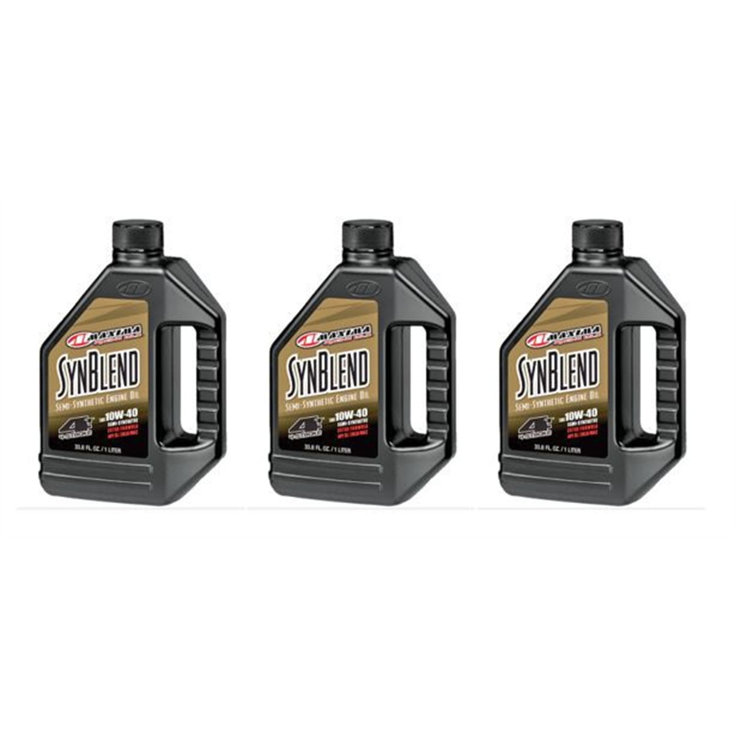 Maxima Synthetic Blend 10W-40 - 1 Liter PACK OF 3 [MPN: 34901B]_2395679