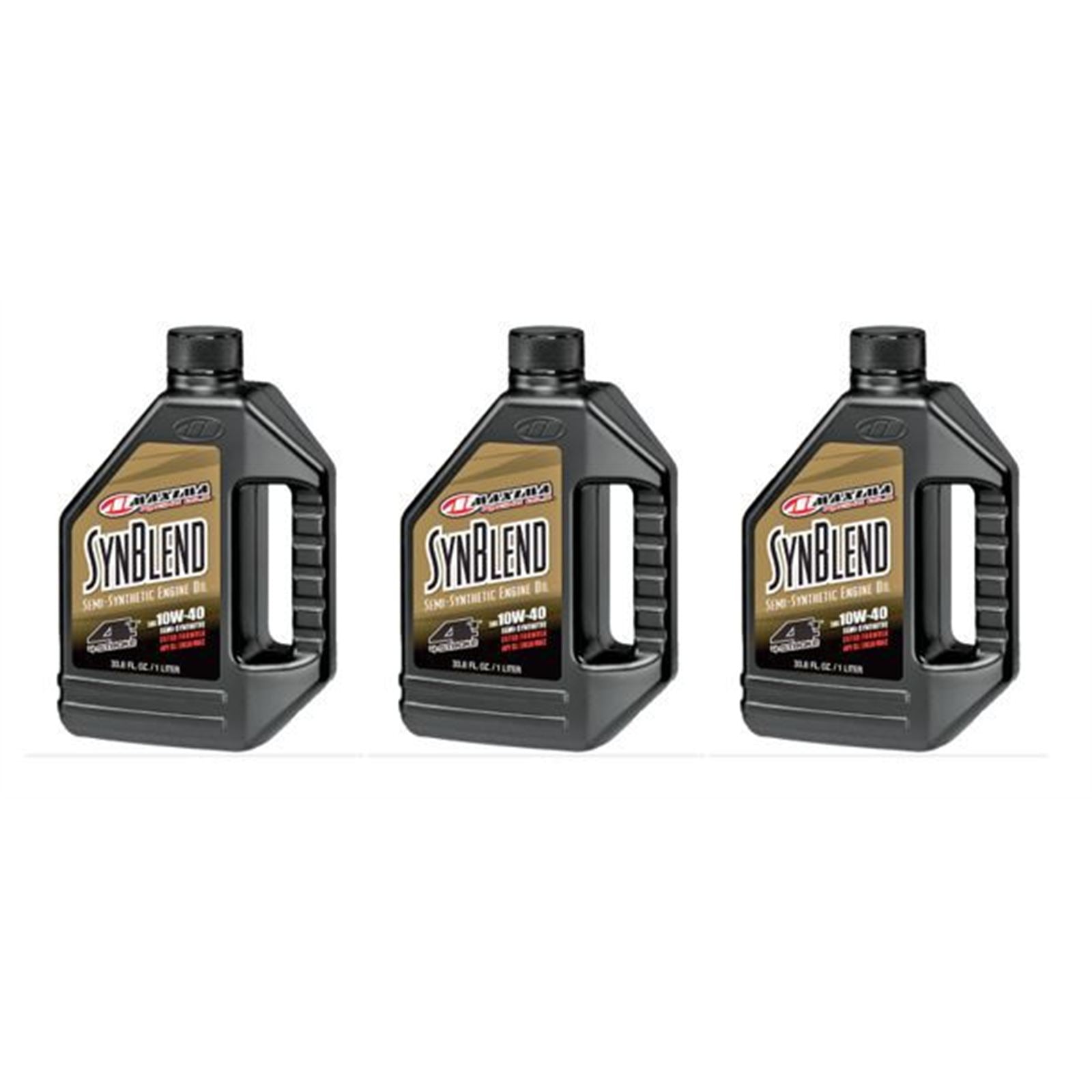 Maxima Synthetic Blend 10W-40 - 1 Liter PACK OF 3 [MPN: 34901B]_2395679