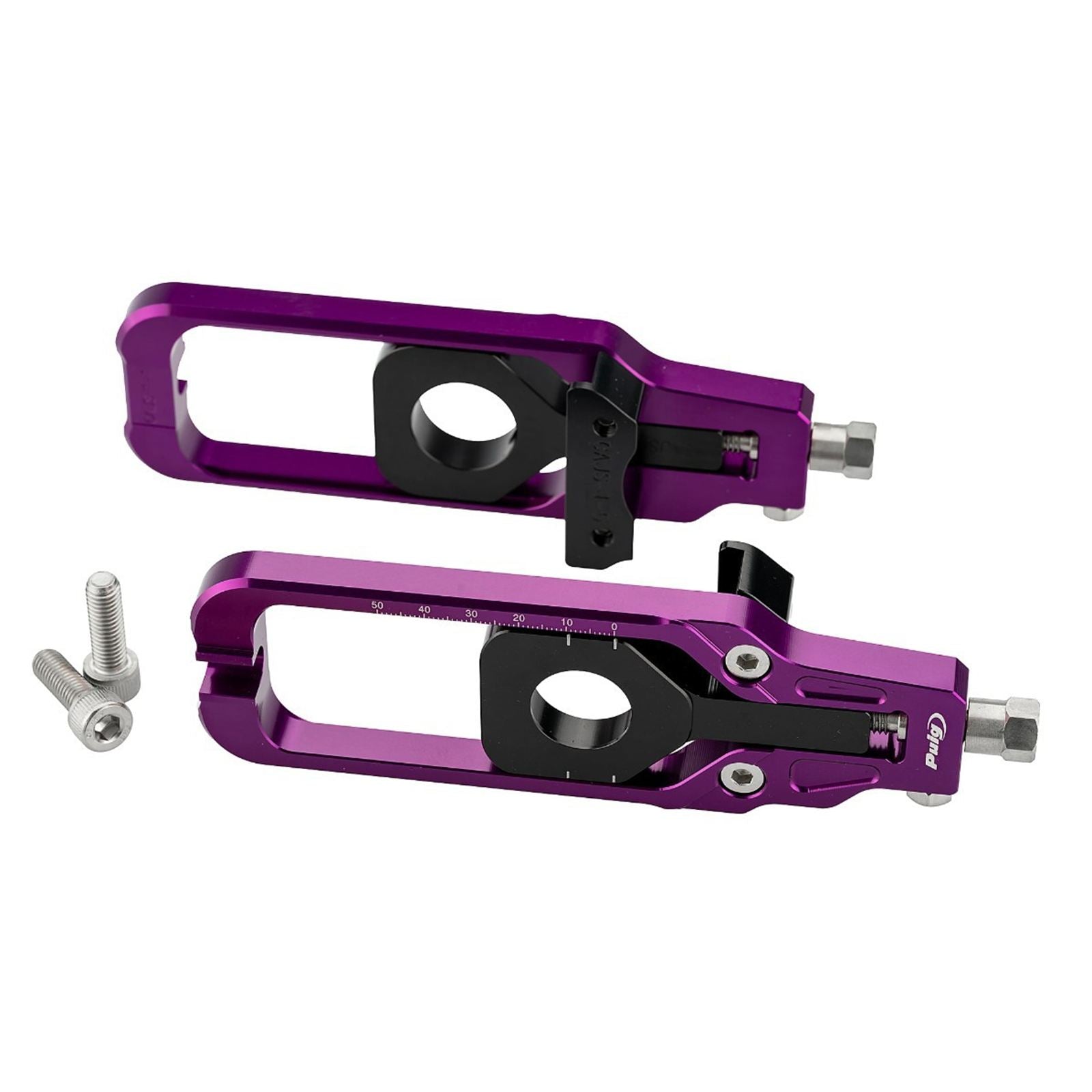 Puig Chain Tensioners fits Suzuki GSX-R600 / GSX-R750 - Purple [MPN: 20691L]_2395686