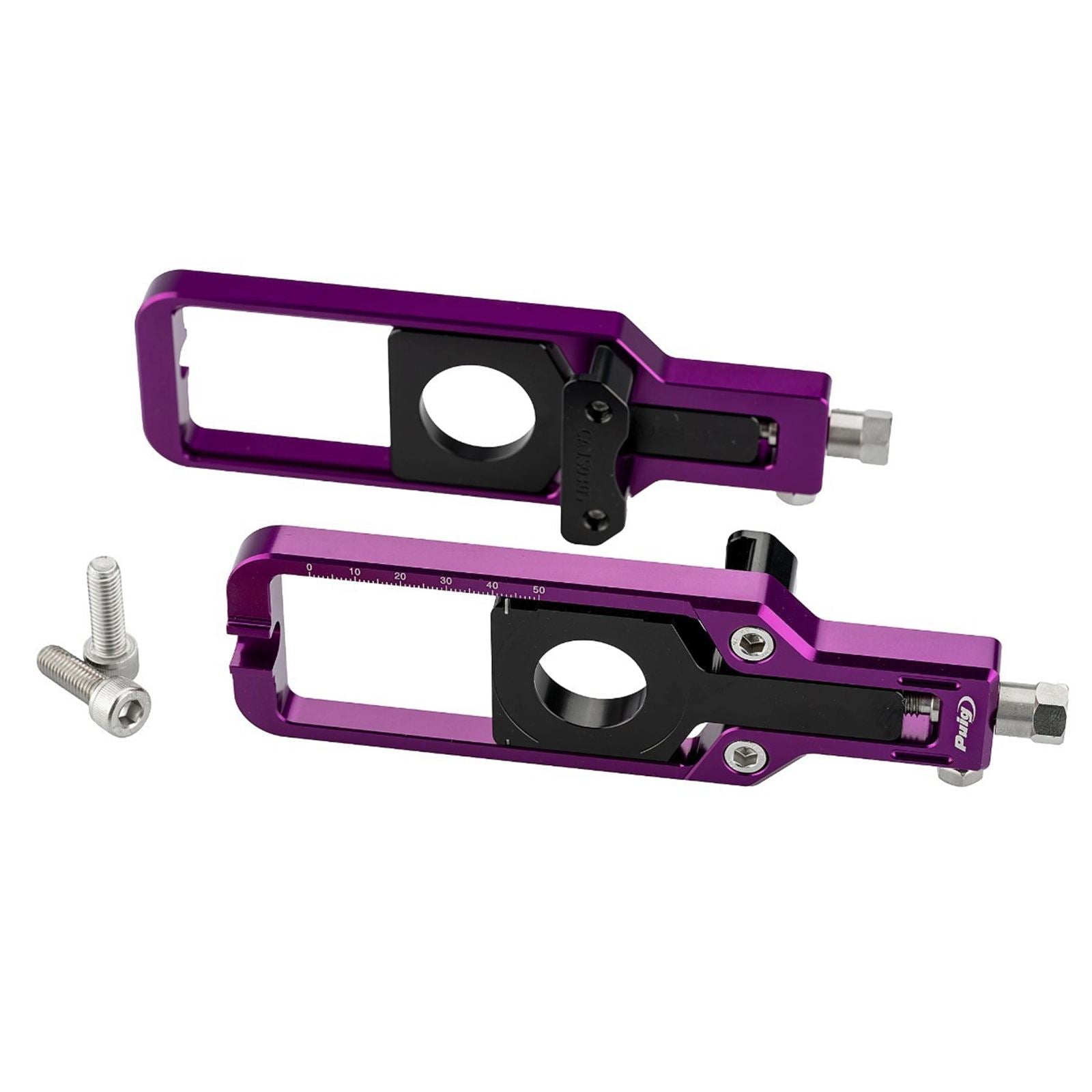 Puig Chain Tensioners fits Suzuki GSX/ Sport / Touring - Purple [MPN: 21191L]_2395688