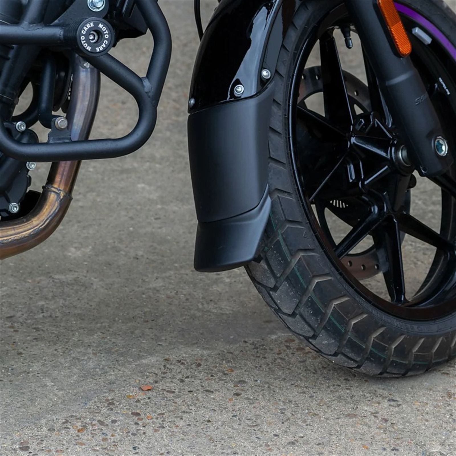 Puig Rear Fender Extension fits Royal Enfield Guerrilla 450 - Black [MPN: 22500N]_2395733