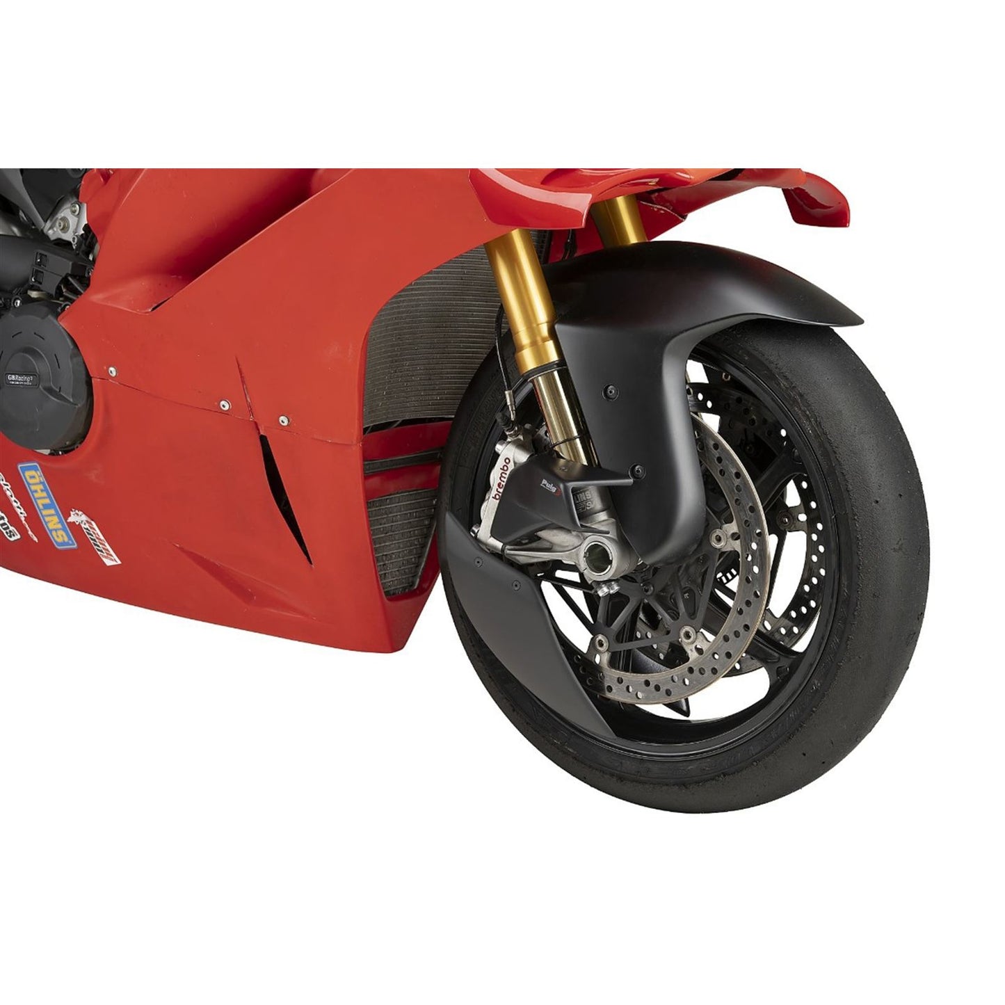 Puig Aero Wheel Deflector fits Ducati Panigale V4/V4R/V4S - Matte Black [MPN: 22797J]_2395744