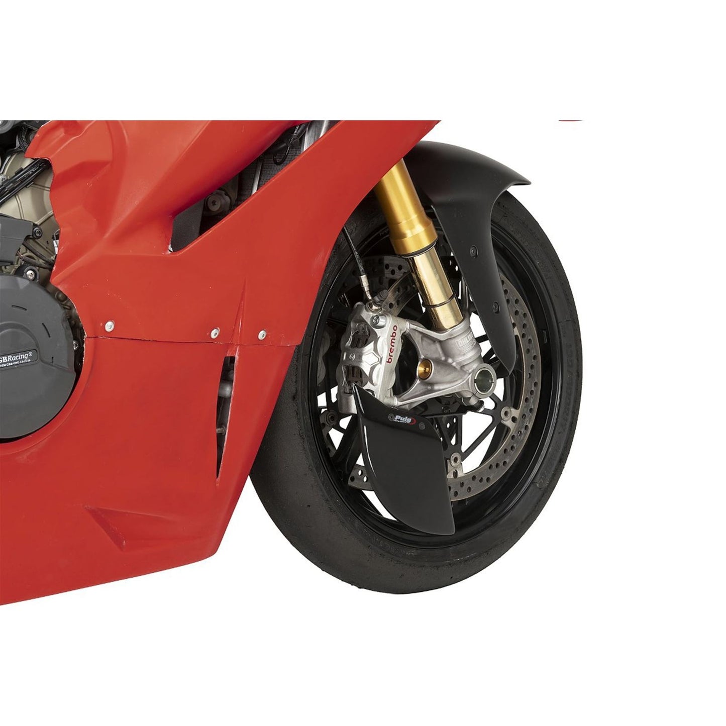 Puig Aero Wheel Deflector fits Ducati Panigale V4/V4R/ V4S - Black [MPN: 22797N]_2395747