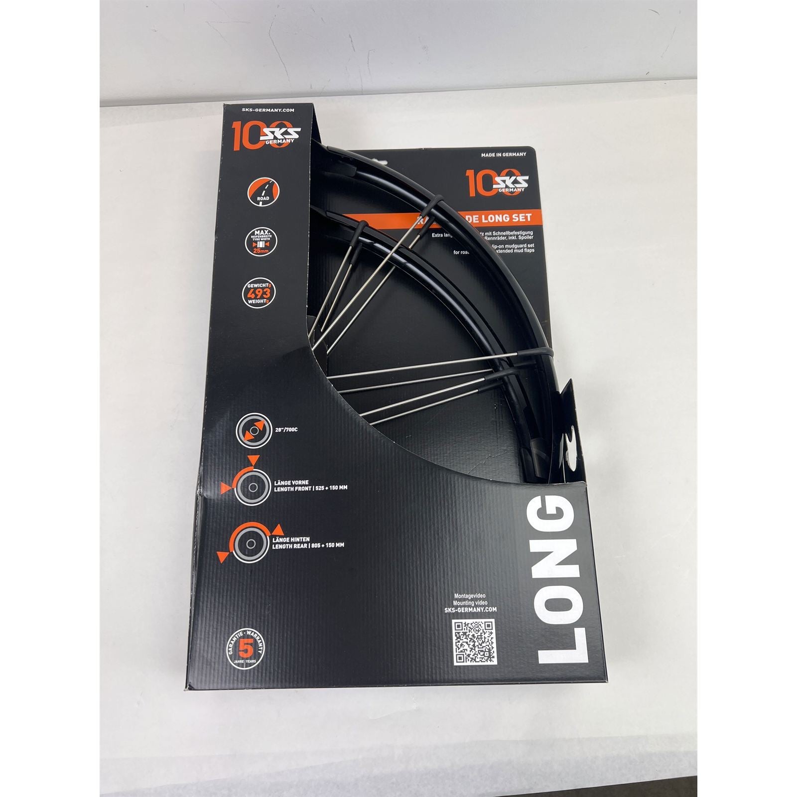SKS Germany Raceblade Long - Black - 700x18-25 OPEN BOX [MPN: 11311]_2395991