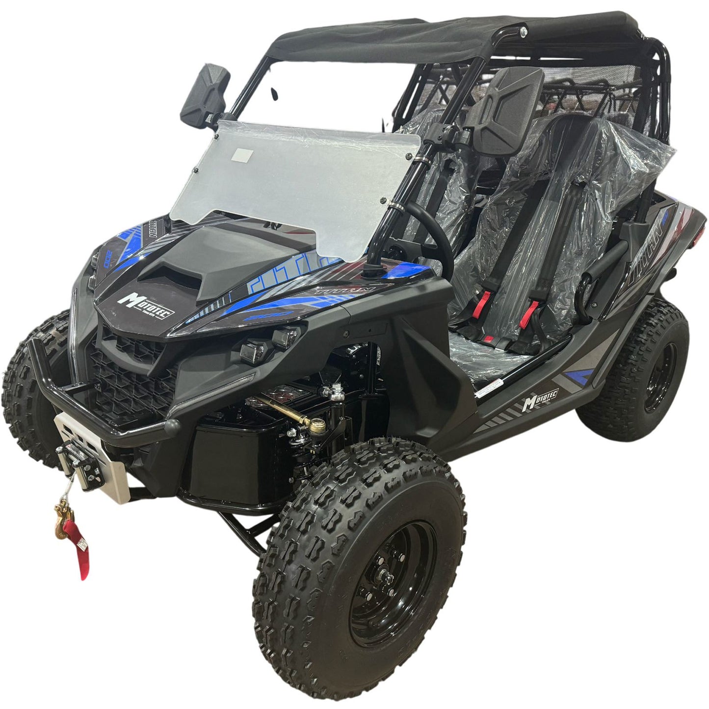MotoTec USA Titan 200cc 4-Stroke Gas UTV - Blue [MPN: MT-UTV-Titan-200cc_Blue]_2428308