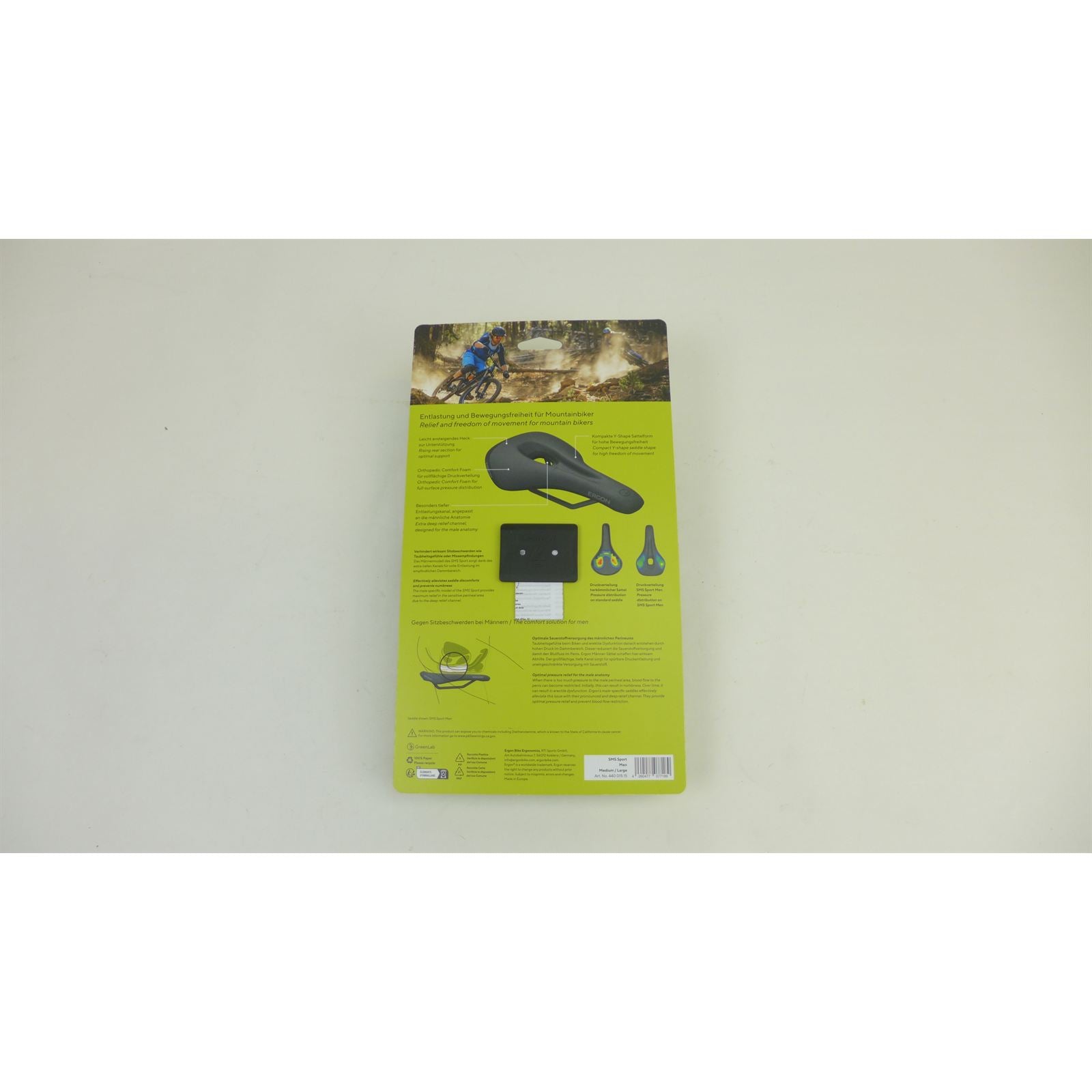 Ergon SMS Sport Saddle TiNox XP - Black - Men's - Medium/Large OPEN BOX [MPN: 44001515]_2540446