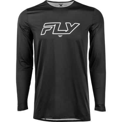 Fly Racing Enduro Long Sleeve Jersey - Black/White_2570686