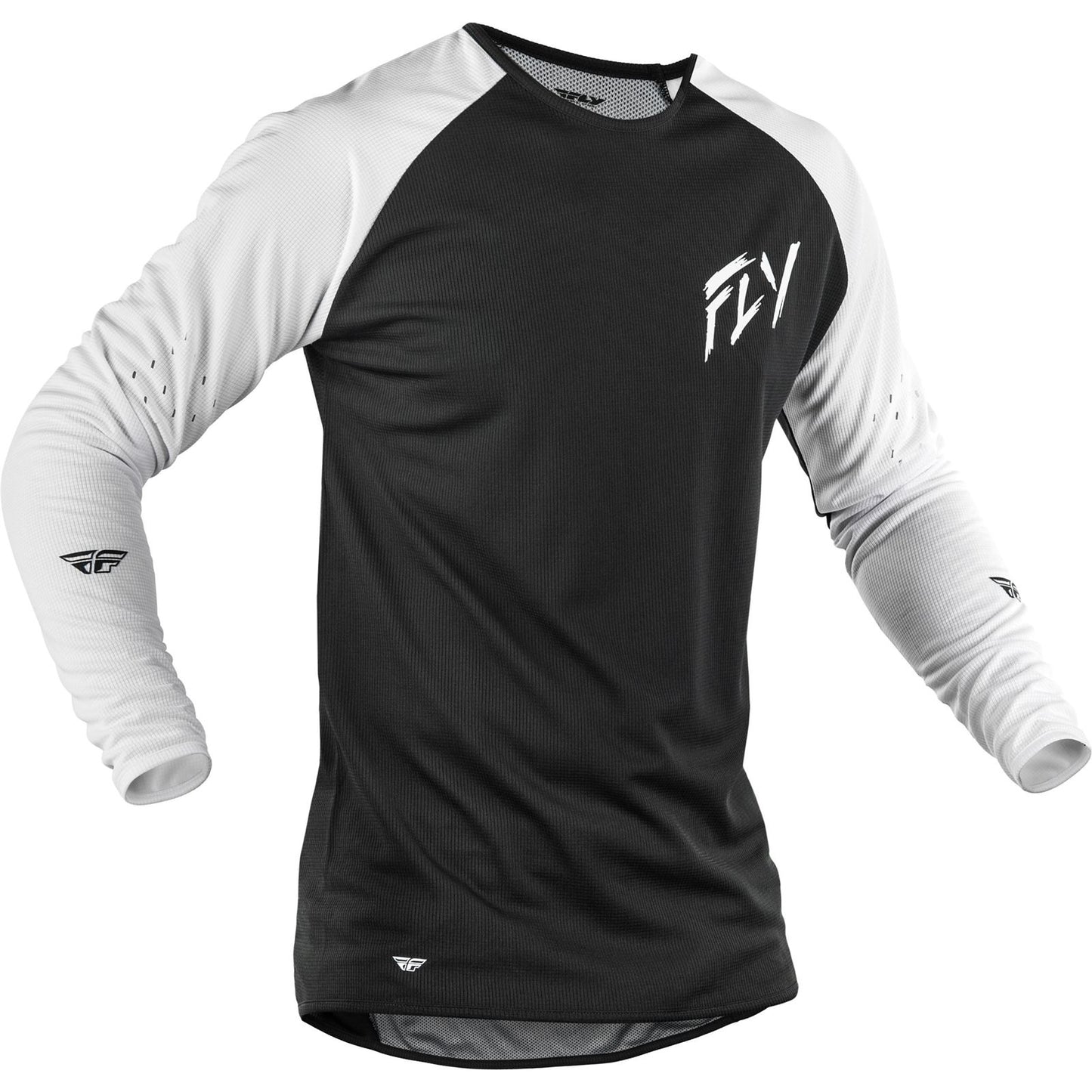 Fly Racing Gravity Dig Long Sleeve Jersey - Black/White_2570918