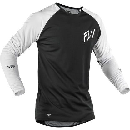 Fly Racing Gravity Dig Long Sleeve Jersey - Black/White_2570918