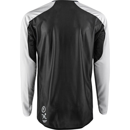 Fly Racing Gravity Dig Long Sleeve Jersey - Black/White_2570976