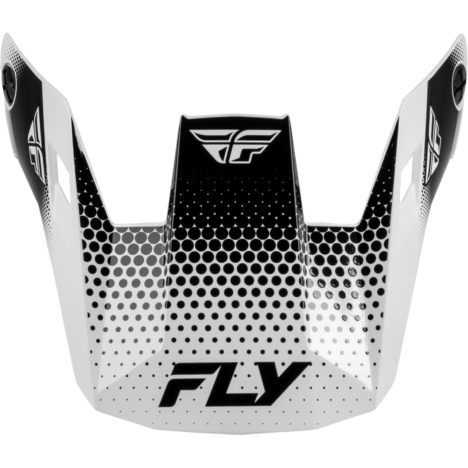 FLY Racing Rayce Sonar Helmet Visor - White/Black_2572259
