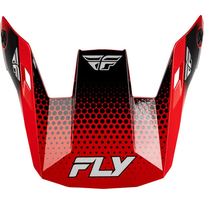 FLY Racing Rayce Sonar Helmet Visor - Red/Black/White_2572271