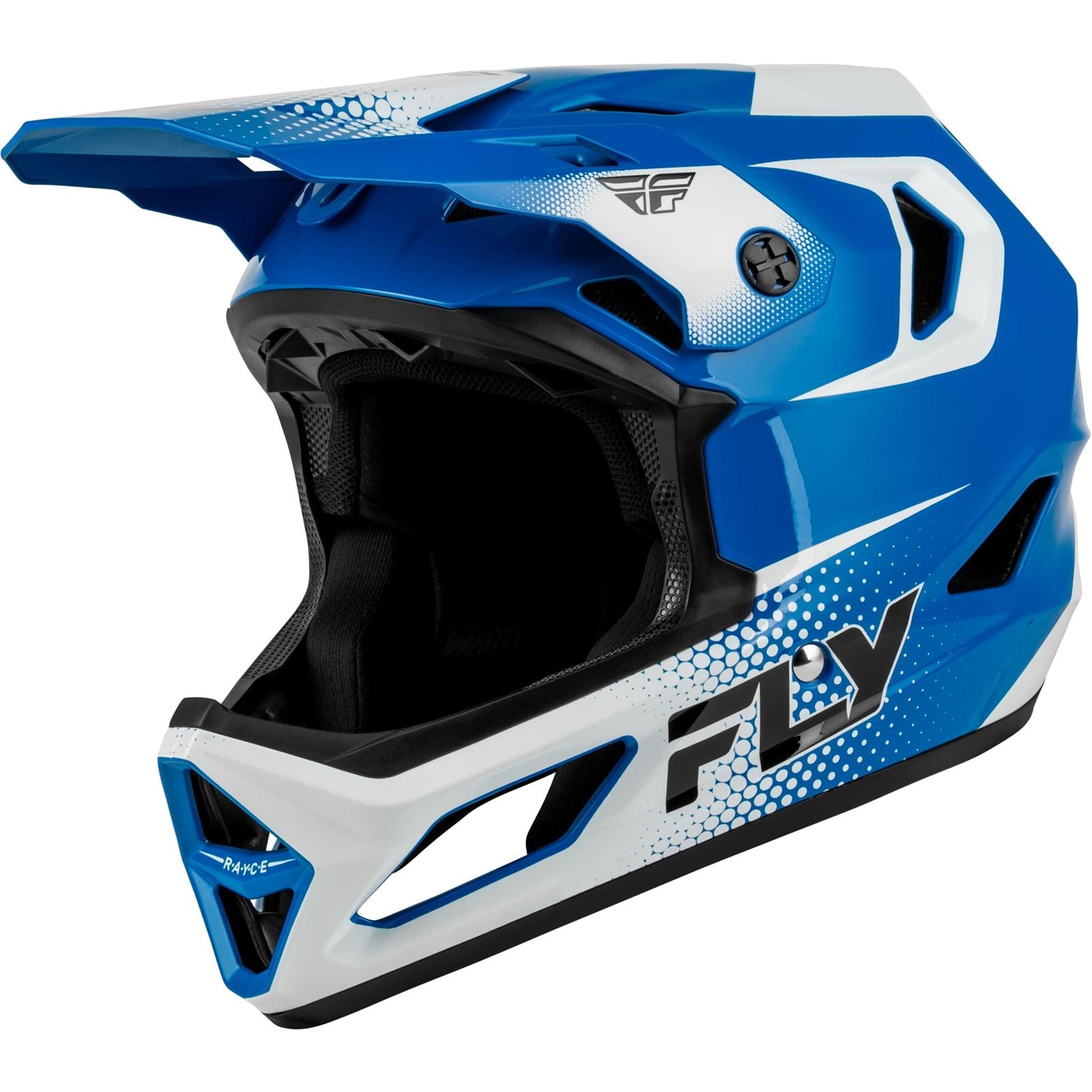 FLY Racing Youth Rayce Sonar Bicycle Helmet - Blue/White/Black_2572111