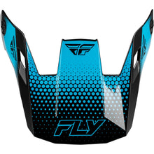 FLY Racing Rayce Sonar Helmet Visor - Black/Electric Blue_2572031