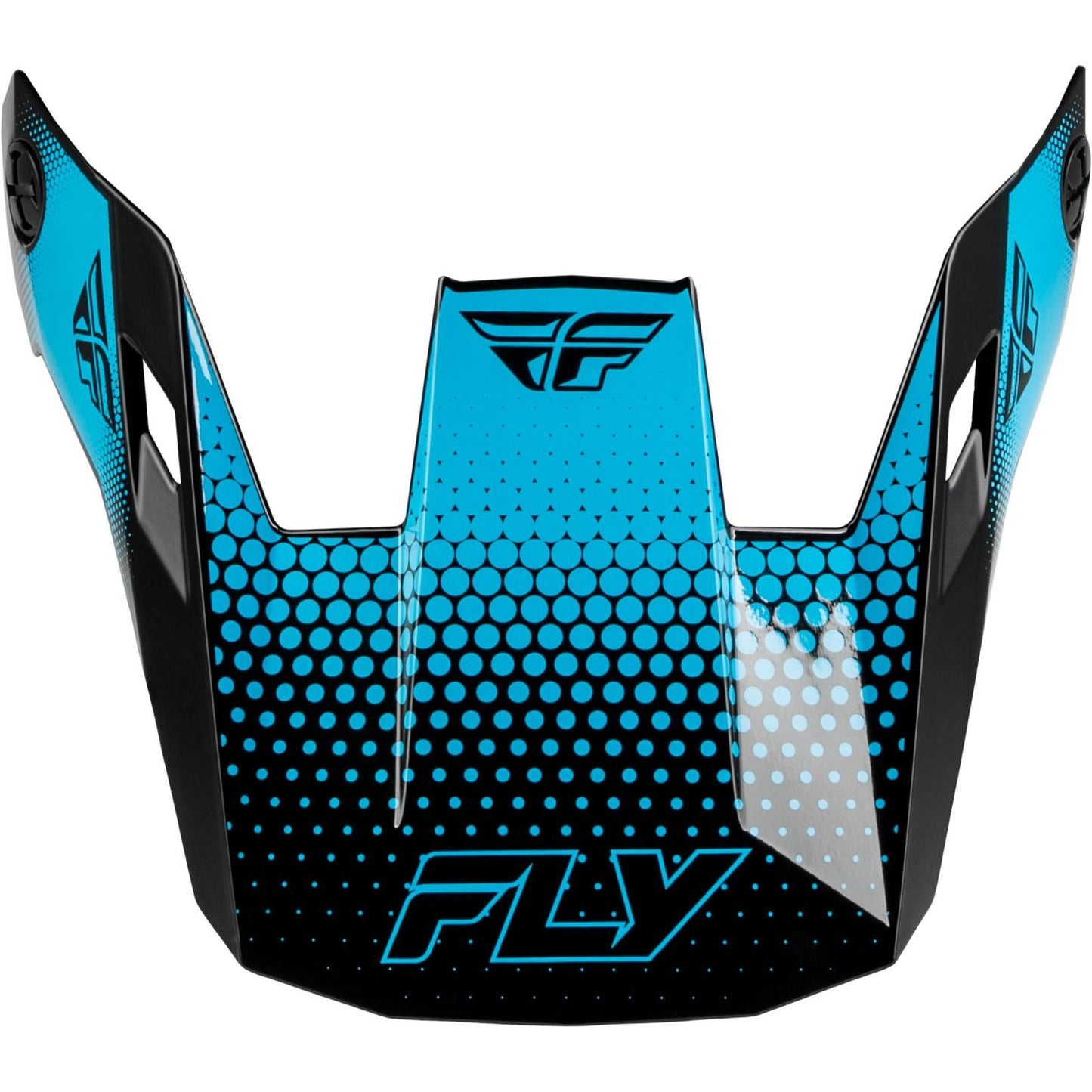 FLY Racing Rayce Sonar Helmet Visor - Black/Electric Blue_2572265