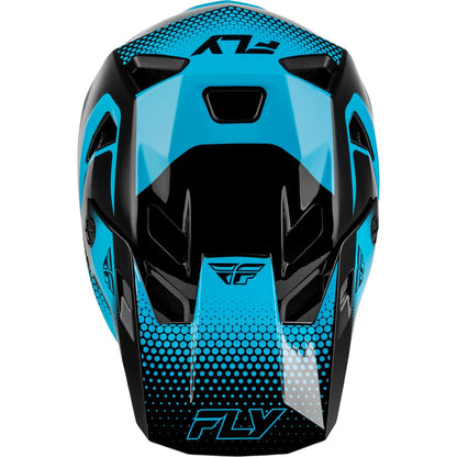 FLY Racing Youth Rayce Sonar Bicycle Helmet - Black/Electric Blue_2572086