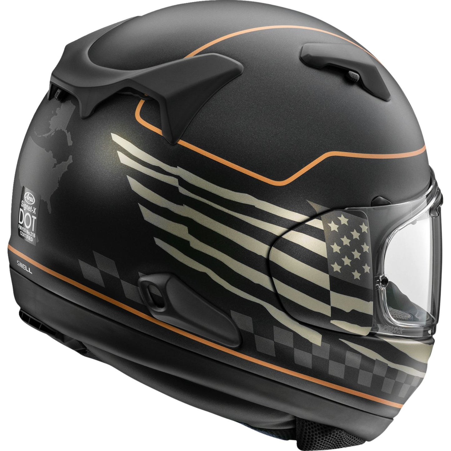 Arai Signet-X Helmet - US Flag - Black Frost - XS [MPN: 0101-18517]_2559632