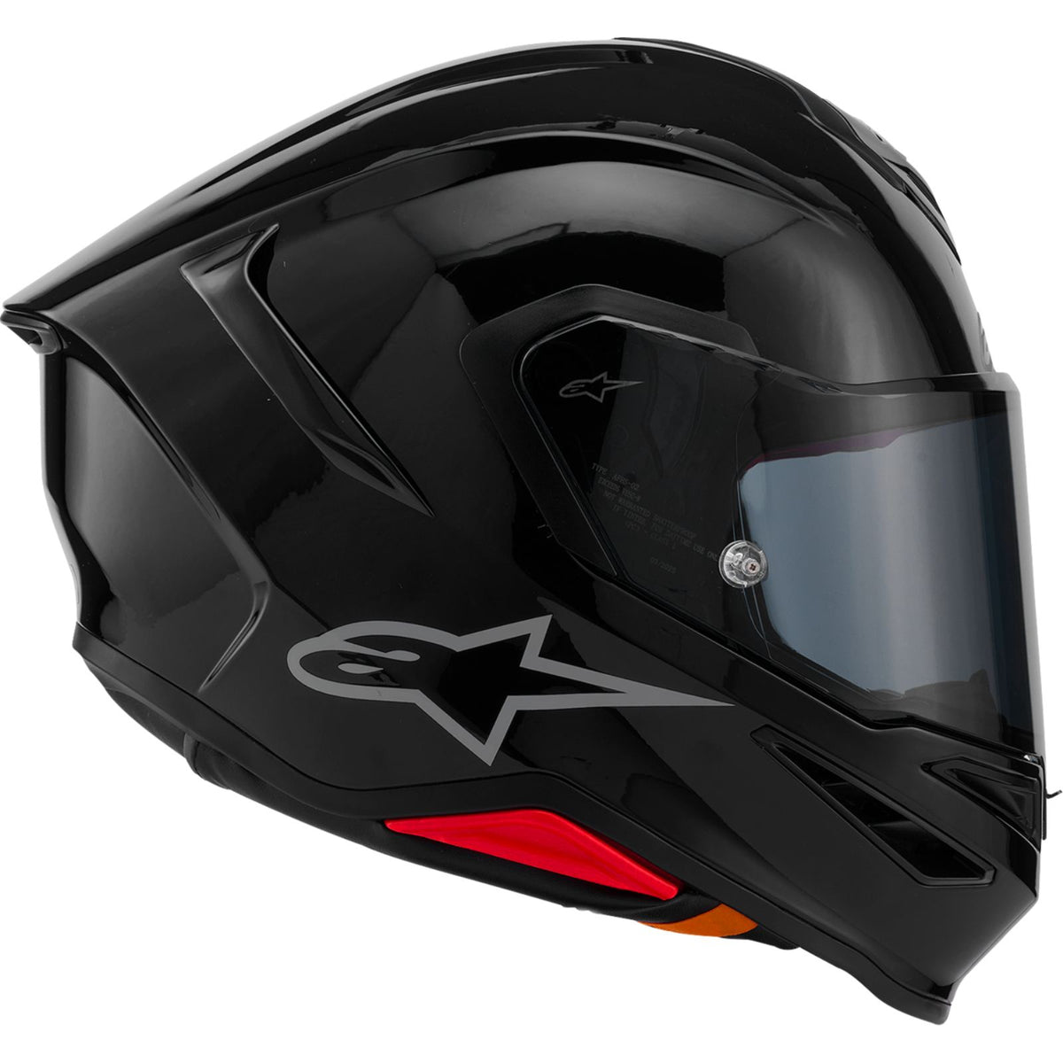 Alpinestars Supertech R7 Helmet - 22.06 - Solid - Gloss Black - Large [MPN: 8202126-1180-L]_2558472