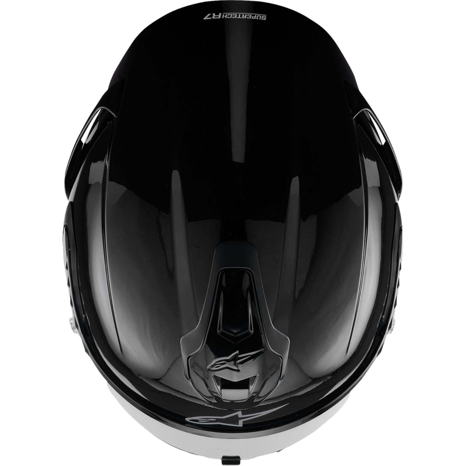 Alpinestars Supertech R7 Helmet - 22.06 - Solid - Gloss Black - Large [MPN: 8202126-1180-L]_2564805