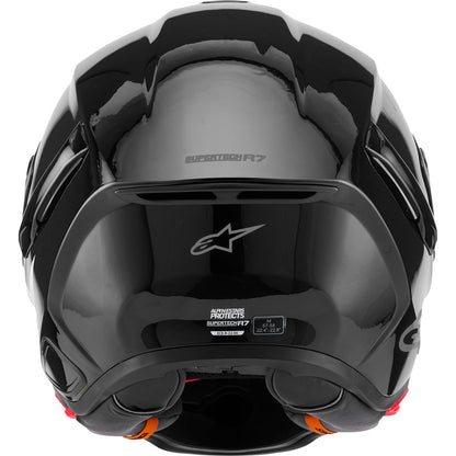 Alpinestars Supertech R7 Helmet - 22.06 - Solid - Gloss Black - Large [MPN: 8202126-1180-L]_2565601