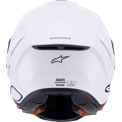 Alpinestars Supertech R7 Helmet - 22.06 - Solid - Gloss White - Medium [MPN: 8202126-2180-M]_2563593