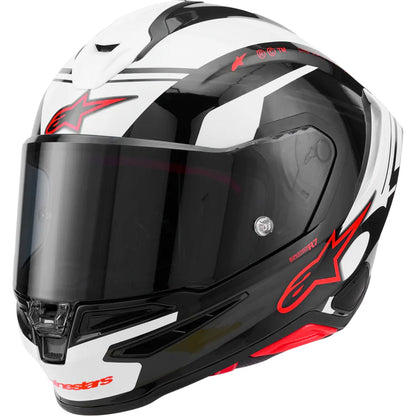 Alpinestars Supertech R7 Helmet - 22.06 - A-Core - Gloss Black/White/Red_2565666