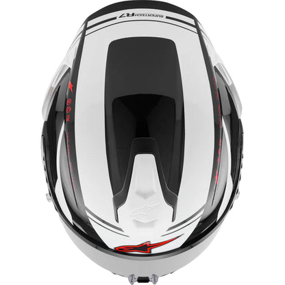 Alpinestars Supertech R7 Helmet - 22.06 - A-Core - Gloss Black/White/Red_2566368