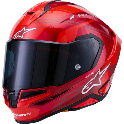 Alpinestars Supertech R7 Helmet - 22.06 - A-Core - Gloss Red/White_2558457