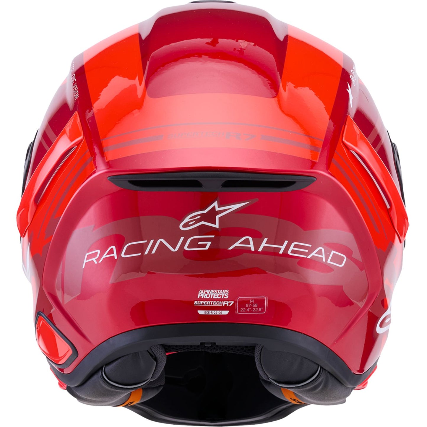 Alpinestars Supertech R7 Helmet - 22.06 - A-Core - Gloss Red/White_2561974