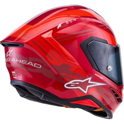 Alpinestars Supertech R7 Helmet - 22.06 - A-Core - Gloss Red/White_2563141
