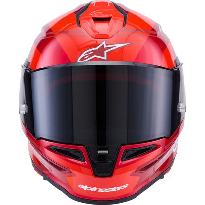 Alpinestars Supertech R7 Helmet - 22.06 - A-Core - Gloss Red/White_2563970
