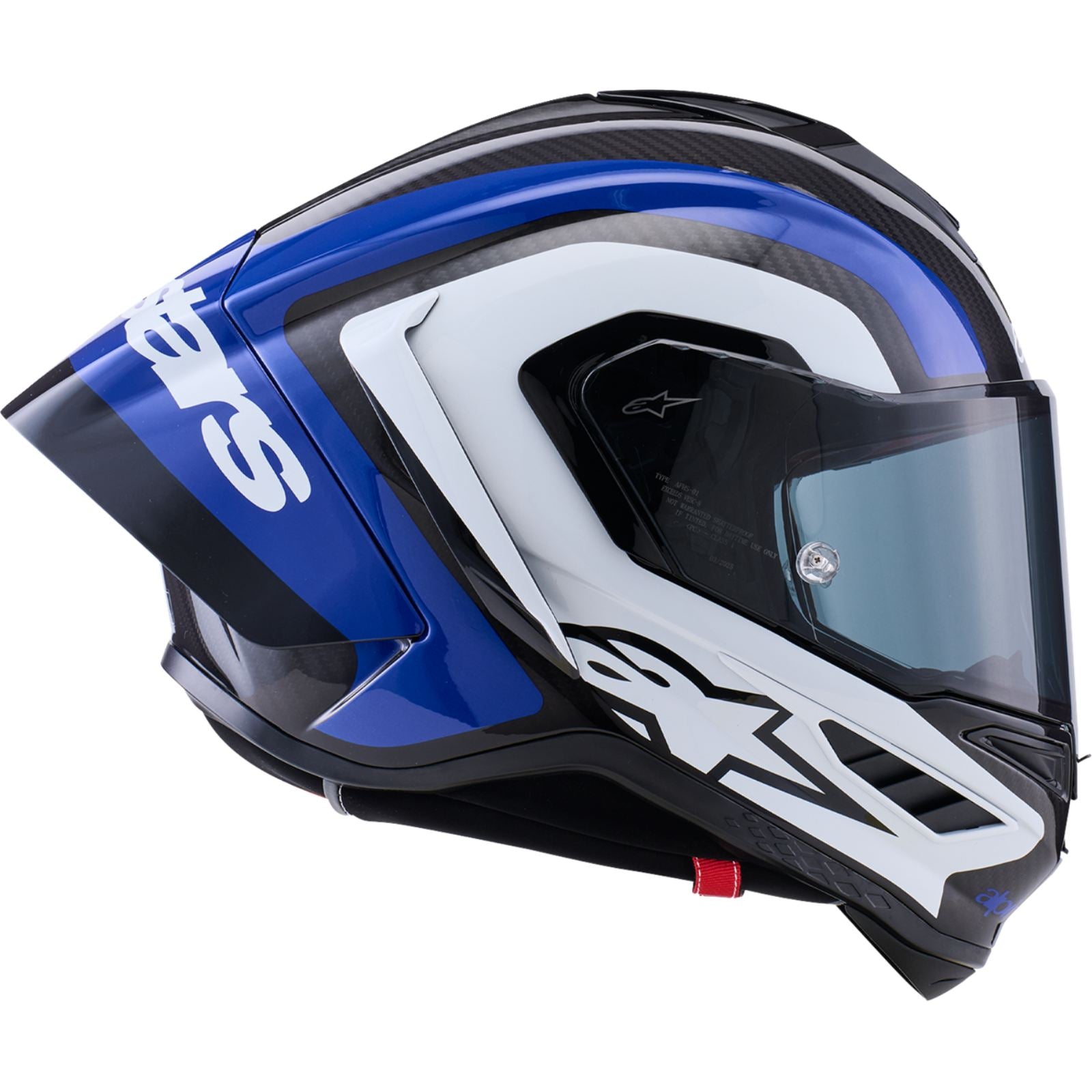 Alpinestars Supretech R10 Helmet - 22.06 - Arius - Gloss Black/White/Blue_2560255