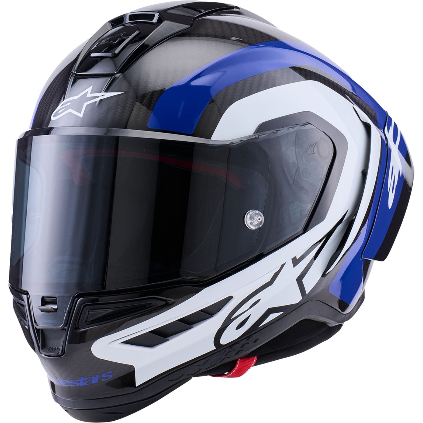 Alpinestars Supretech R10 Helmet - 22.06 - Arius - Gloss Black/White/Blue_2562848