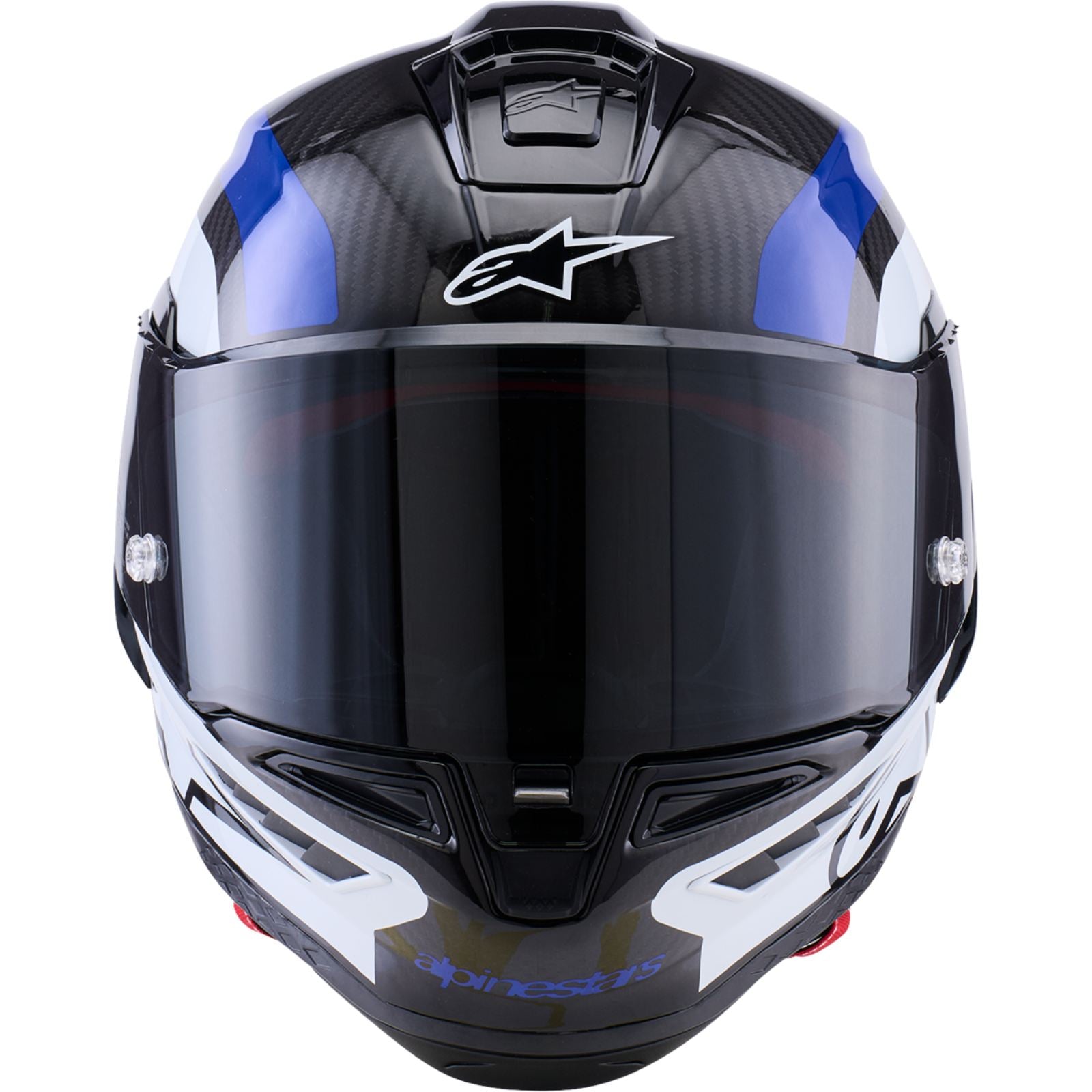 Alpinestars Supretech R10 Helmet - 22.06 - Arius - Gloss Black/White/Blue_2563569